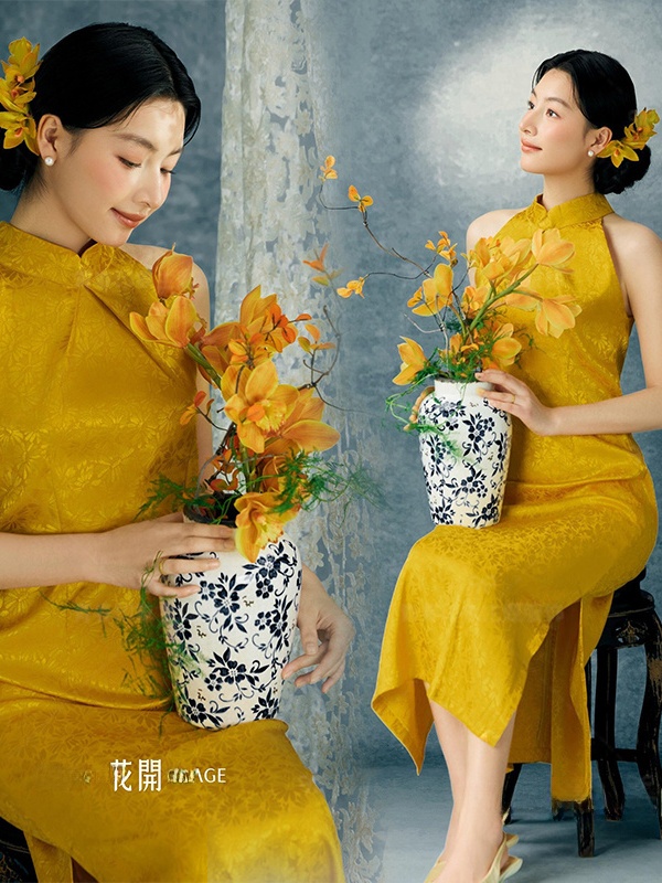 Yellow  Photography Costume Ch - đánh giá và giá Ethnic Fashion Shoot
