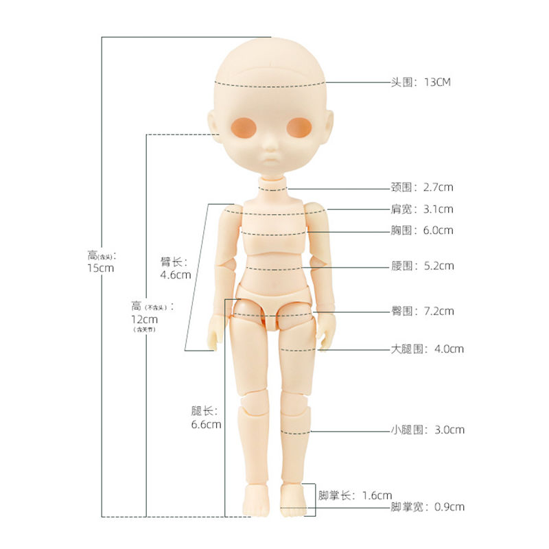 1/8 Bjd 15Cm Phụ Kiện Búp Bê 4 - đánh giá và giá Ethnic Fashion House