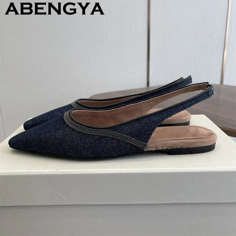 Pointy Toe Flat Heel Sandals f - đánh giá và giá Ethnic Fashion Walk