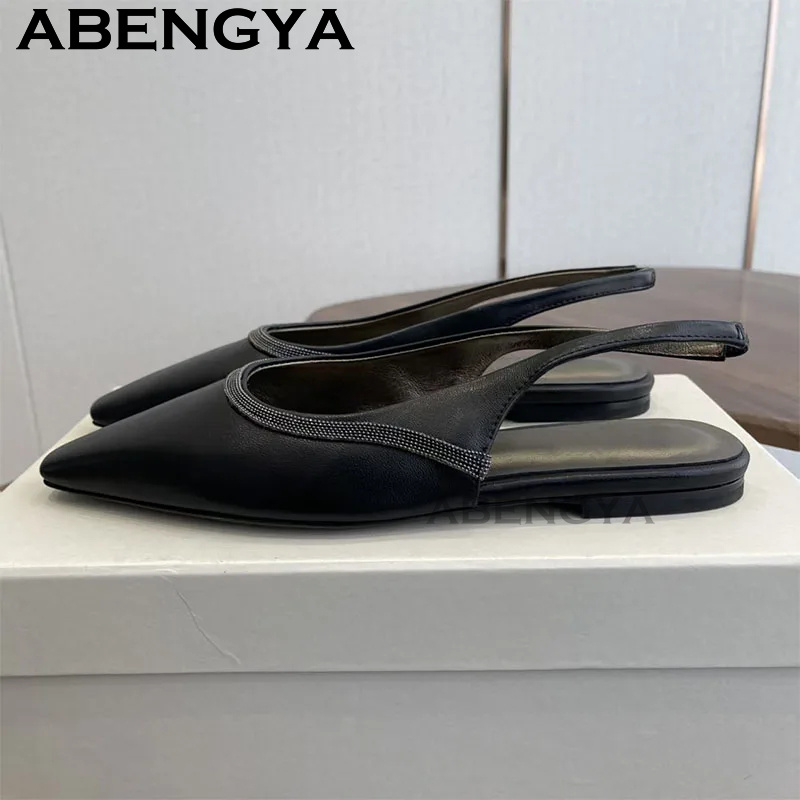 Pointy Toe Flat Heel Sandals f - đánh giá và giá Ethnic Fashion Walk