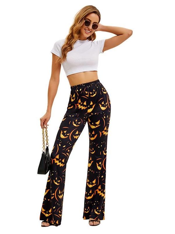 Halloween Bat Pumpkin Print Wo - đánh giá và giá Ethnic Wear Fashion Brand