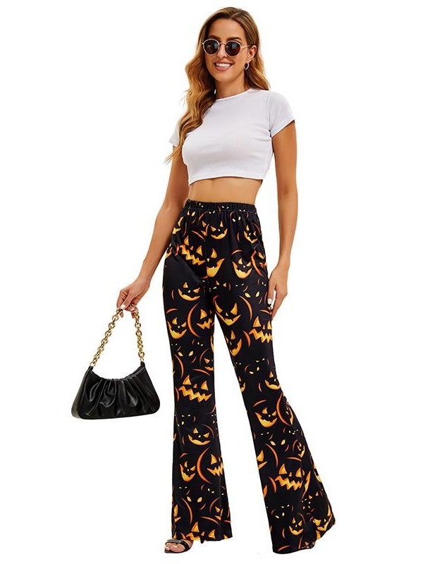 Halloween Bat Pumpkin Print Wo - đánh giá và giá Ethnic Wear Fashion Brand