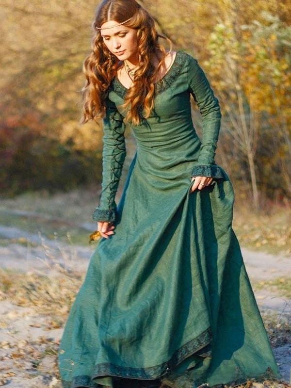 Retro Long Sleeve Women's Dres - đánh giá và giá Ethnic Dress Fashion Show