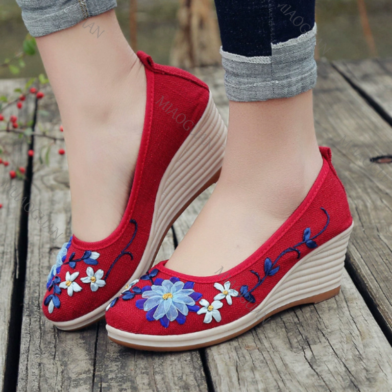 Embroidered Women Comfort Wedg - đánh giá và giá Ethnic Fashion For Women