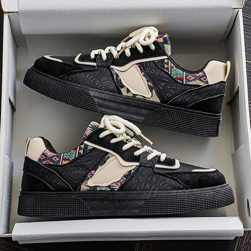 Men's Vintage Patchwork Platfo - đánh giá và giá Ethnic Fashion Walk
